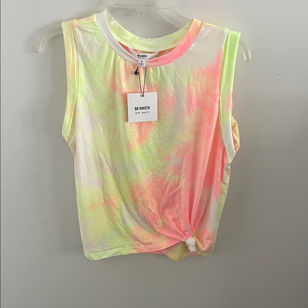 BB Dakota Neon Tie-Dye Muscle Tee